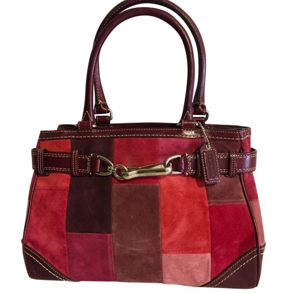 Coach Multicolor Patchwork Satchel